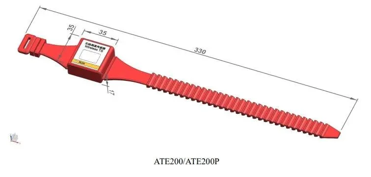 Acrel Ate200p Belt Wireless Temperature Sensor Power by Battery for Switch Gear and Bus Bar